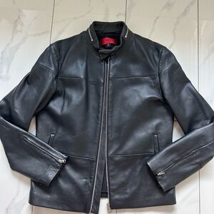 Men’s Hugo boss leather jacket
